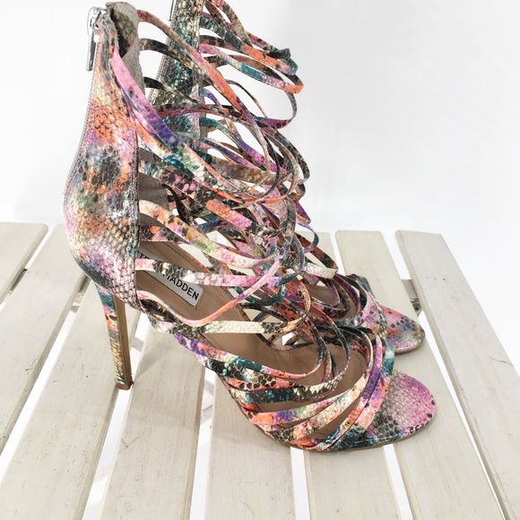 Steve Madden Shoes - Steve Madden Drexton Leather Cage Strap Sa…